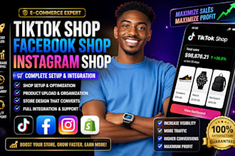 setup tiktok shop tiktok ads tiktok shop setup  facebook shop and instagram shop