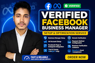 fresh verified bm or verified fb business manager and ad account