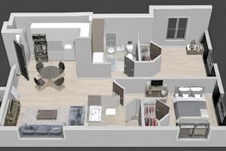 autocad 2d floor plan 3d floor plan blueprint structural construction drawing