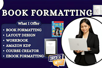 format and do book layout design for your poetry book bestselling paperback,
