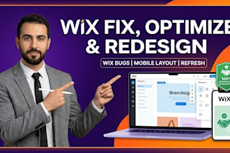 fix wix bugs, wix issues, mobile layout optimization or redesign wix websites