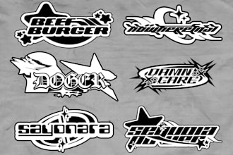 design y2k streetwear logo for clothing or fashion brand