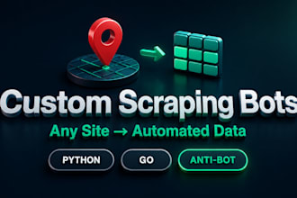 build a custom web scraping bot or data automation system