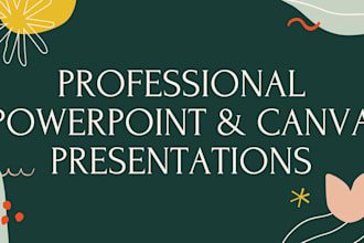 create a presentation in powerpoint or canva
