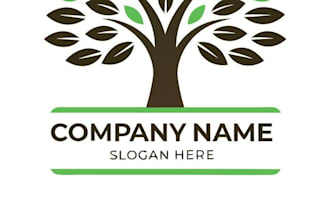 design innovative sophisticated logo with a globe and tree