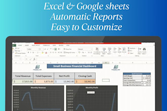 provide a professional excel financial dashboard