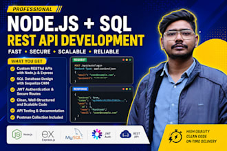 backend API with nodejs express and mysql database