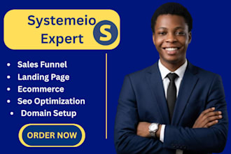 systeme io sales funnel,system io landing page, systemeio website expert