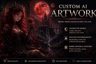 create stunning custom ai fantasy artwork,