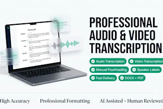 manually transcribe audio and video with high accuracy
