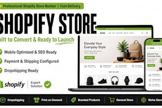 build a converting shopify drop shipping store with winning products