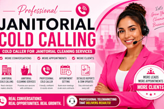 janitorial cold calling, cold calling, janitorial cleaning services, cold caller