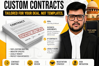 draft professional contracts and legal agreements