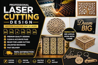 create professional laser cutting vector files