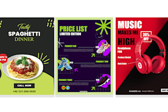 create custom poster designs for events and promotions