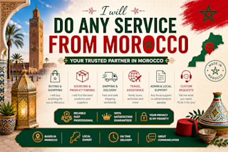 do any service you need from morocco