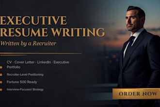 write your executive resume, CV and linkedin as a recruiter