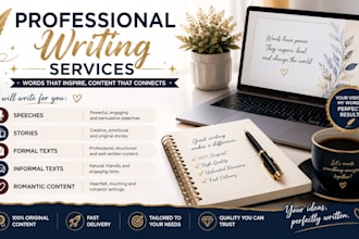 write speech perfectly and profesionel