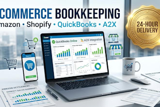 do amazon, shopify and ecommerce bookkeeping with quickbooks and a2x