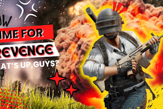 design an eye catching gaming youtube thumbnail for your channel