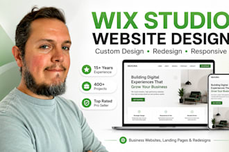 design or redesign your wix studio website
