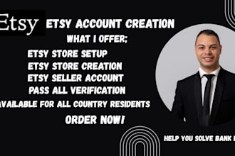 create fully verified etsy seller account etsy account creation etsy listing
