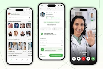 develop a telemedicine app, doctor app, healthcare app or appointment app