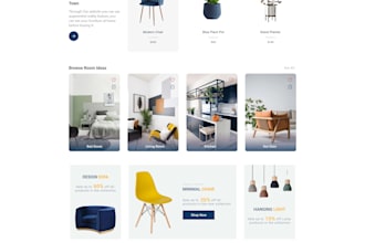 design a modern ecommerce store website UI UX in figma