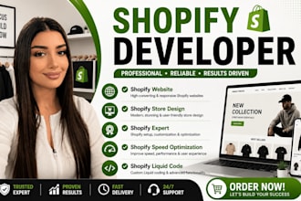 shopify developer shopify header website development build shopify store
