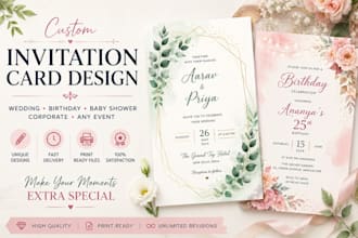 design custom invitation cards