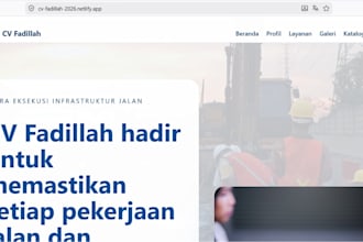 build a modern responsive company profile website