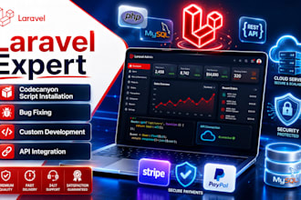 install customize and fix codecanyon laravel scripts, php laravel,