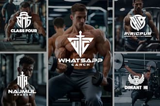 create gym, fitness, health care, sports clothing brand logo for your business