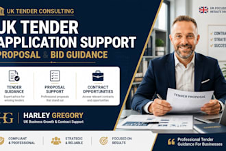 provide UK tender application and proposal writing support