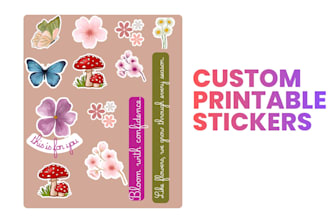 design a custom die cut stickers and labels for your buisnes
