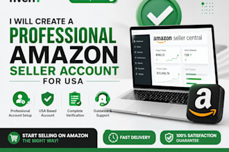 create a professional amazon seller account for the USA