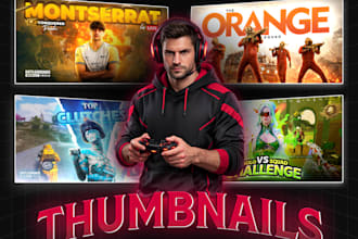 design gaming thumbnails for youtube