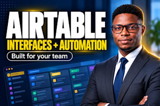 build airtable interfaces, crm databases, automations and softr portals