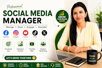 be your social media marketing manager for business growth