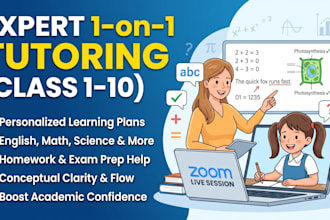 be your expert 1 on 1 tutor for school students