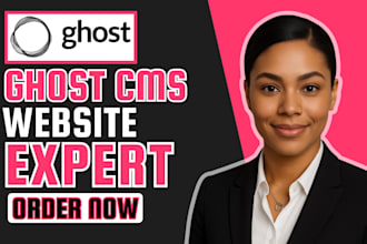 build ghost cms website design ghost newsletter ghost landing page blog setup