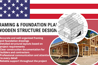 design your wood structure framing plan and foundation plan