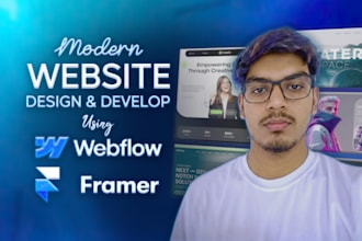 develop mordern webflow or framer website figma to webflow or do figma to framer