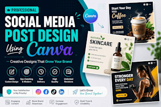 design professional social media posts using canva