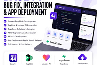 base44 bug fix base44 app deployment integration replit ai loveable ai supabase