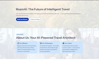 create a professional website or landing page using gamma ai