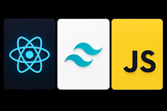 design and build landing page with react and tailwind CSS