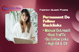 provide high DR fashion backlinks and fashion guest posts