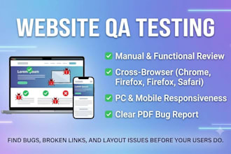 test your website and deliver a UX improvement review
