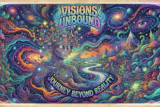 make trippy, psychedelic, surreal, illustrations designs